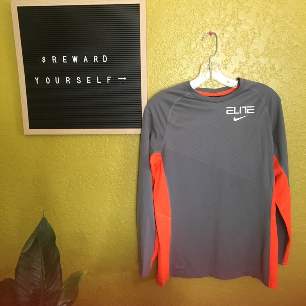 Boys Nike Dri Fit Elite Long Sleeve